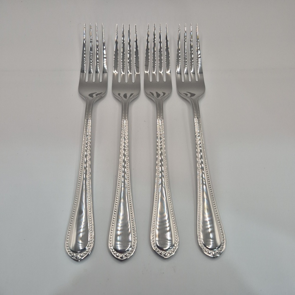 Hampton Forge Tomodachi FLORENCE 4 Dinner Forks Stainless 18/10 Flatware